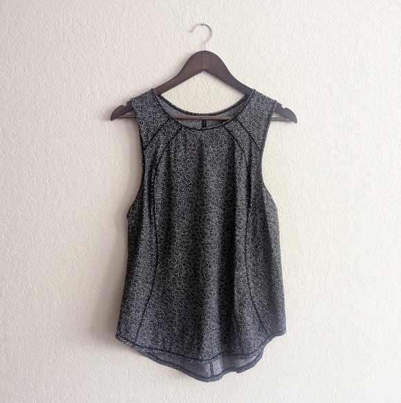 lululemon athletica Tops - Lululemon Black Floral Workout Tank